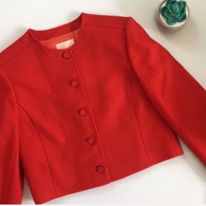 Pendleton vintage red button up blazer jacket